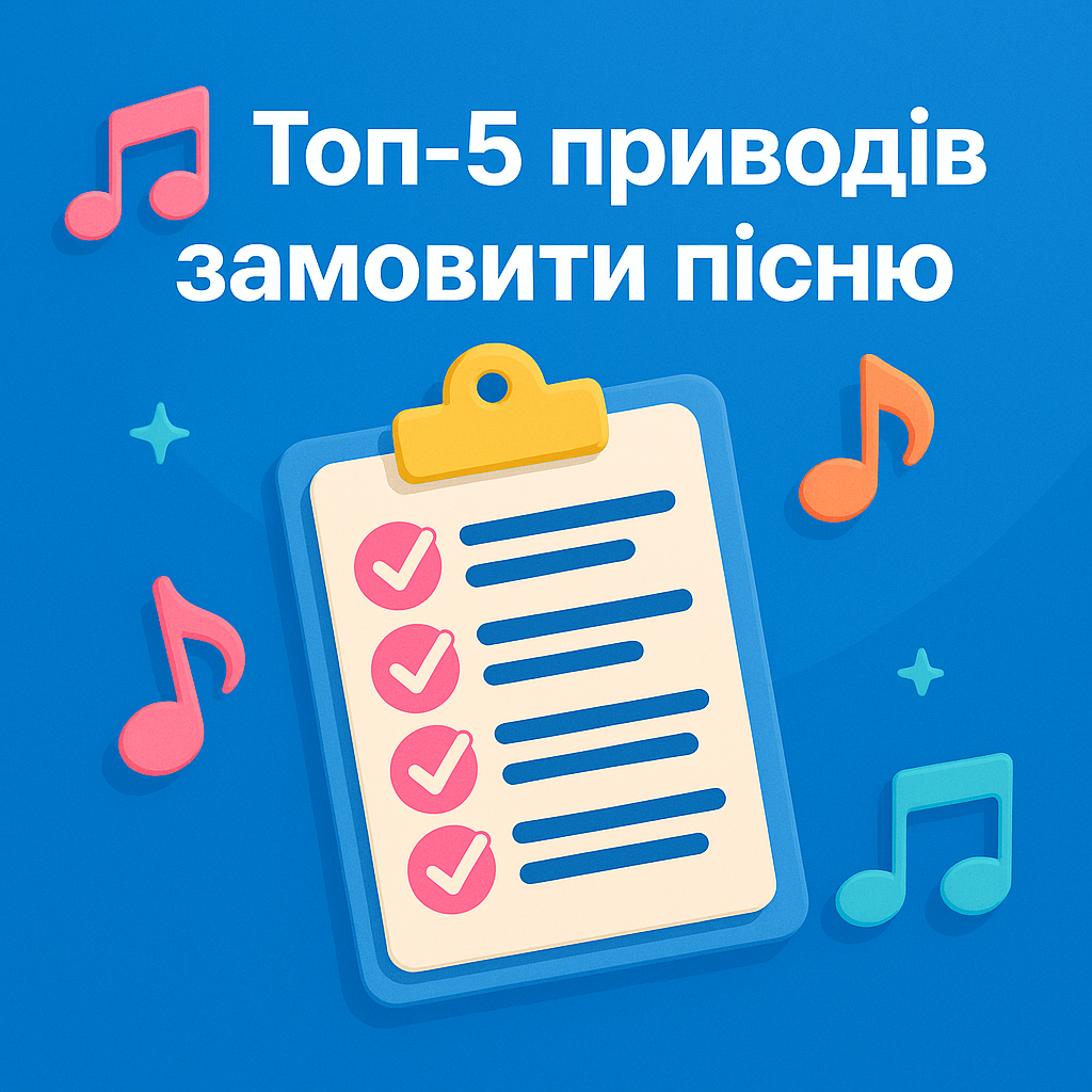 Топ-5 причин замовити пісню